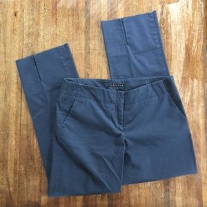 Theory cotton pants in dark blue
